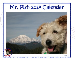 2014 Mr Pish hanging calendar